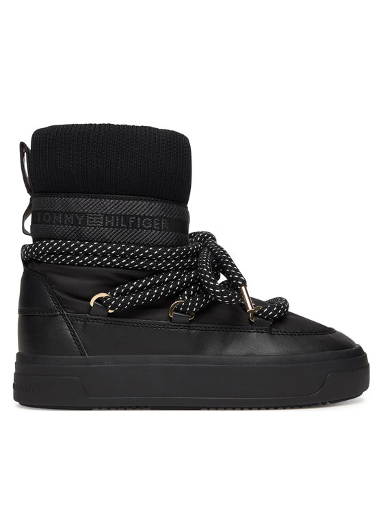 Tommy Hilfiger Cizme de zăpadă Snow Boot Water Repellent FW0FW09260 Negru