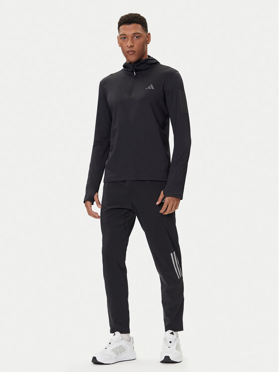 adidas adidas Technisches Sweatshirt Own The Run Winterized JN6378 Schwarz Slim Fit