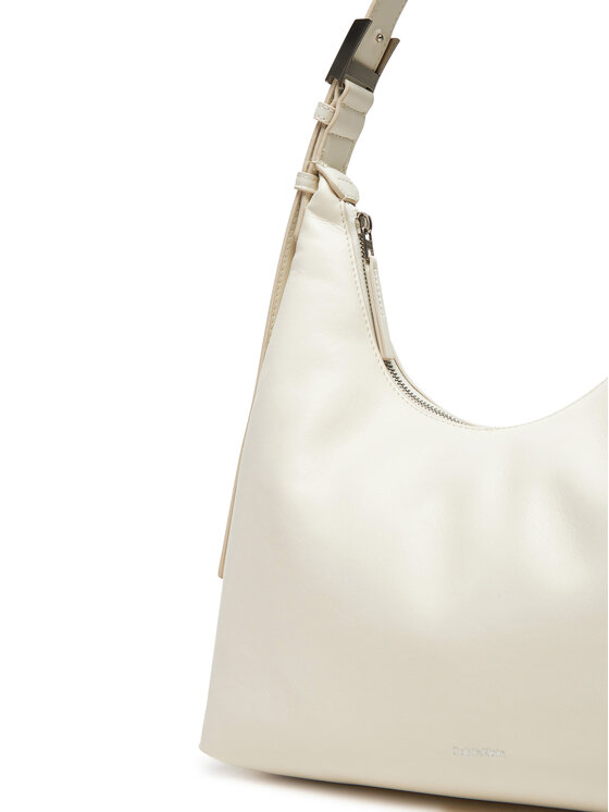 Calvin Klein Calvin Klein Handtasche Hardware Strap Hobo Shoulder Bag K60K613031 Weiß