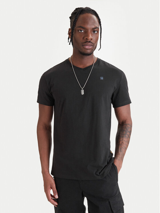 G-Star Raw G-Star Raw Тишърт Base-S D16412-336-6484 Черен Regular Fit
