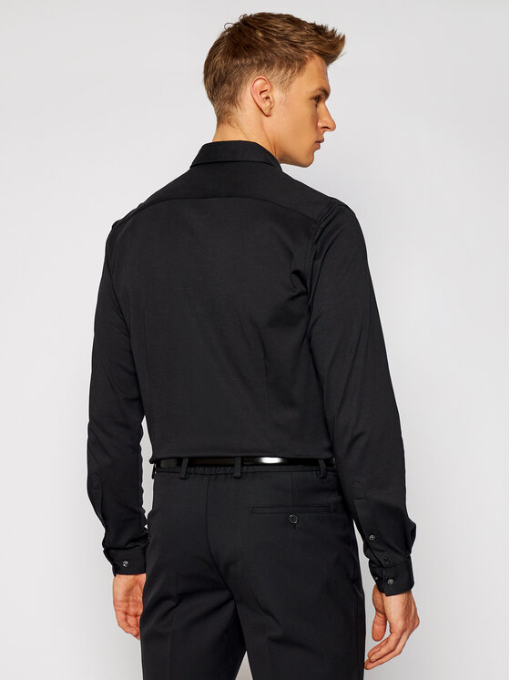 Pierre Cardin Pierre Cardin Cămașă 8800/000/27280 Negru Travel Fit