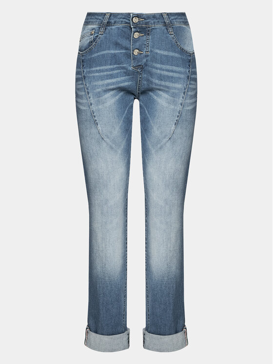 Please Please Traperice P0VVBQ2W6E Plava Cropped Fit