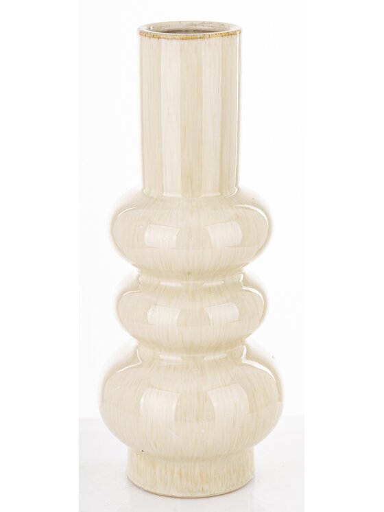 MIAhome MIAhome Wazon ceramiczny 38x16x16 cm MEZANIO - III Biały