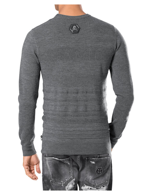Plein Sport Plein Sport S dlhými rukávmi 30797 Sivá Regular Fit