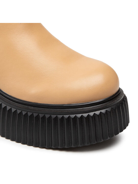 DeeZee DeeZee Kotníková obuv s elastickým prvkem ZAL85311-1A Hnědá