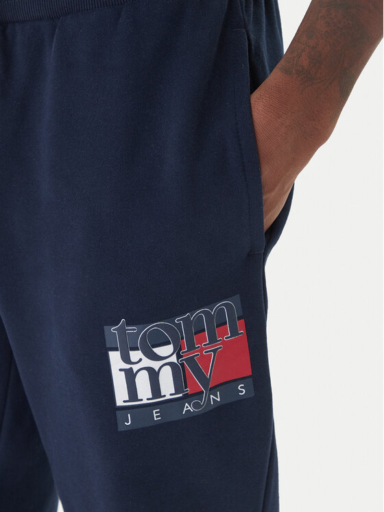 Tommy Jeans Tommy Jeans Spodnji del trenirke DM0DM22094 Mornarsko modra Relaxed Fit