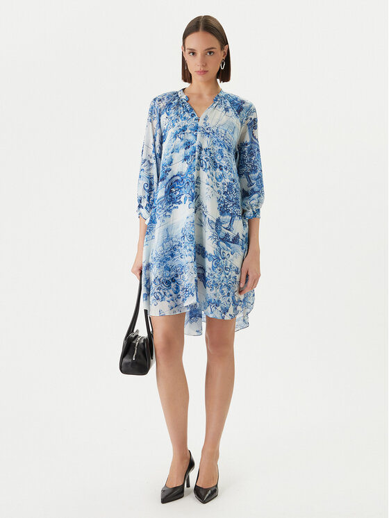 BOSS Boss Nyári ruha Difloru 50454550 Kék Oversize