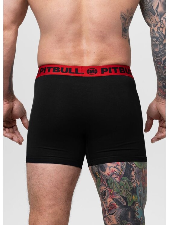 PITBULL PITBULL Bokserki TAPE COLOR Czarny