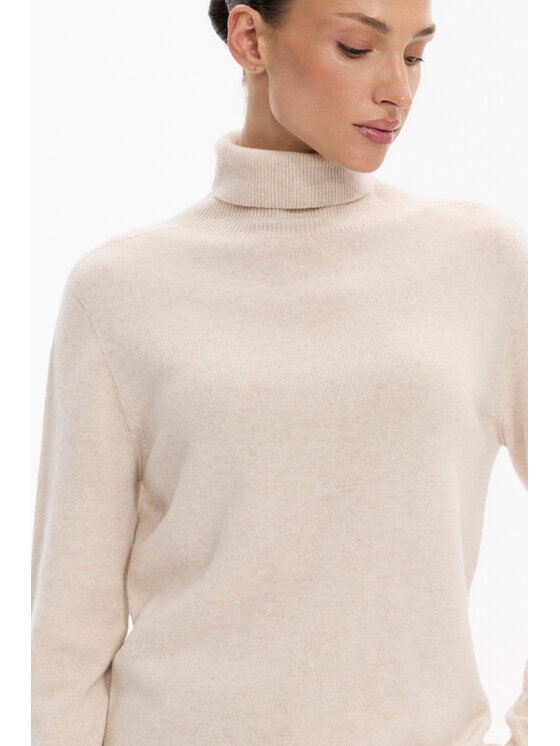 Deni Cler Milano Deni Cler Milano Sweter T-DC-S454-F5-90-11-1 Beżowy Regular Fit