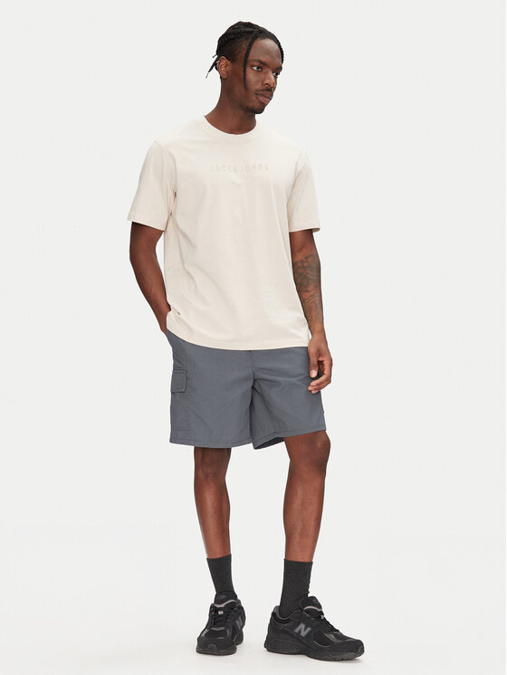 Jack & Jones Jack & Jones T-Shirt Recharge 12273070 Beżowy Relaxed Fit