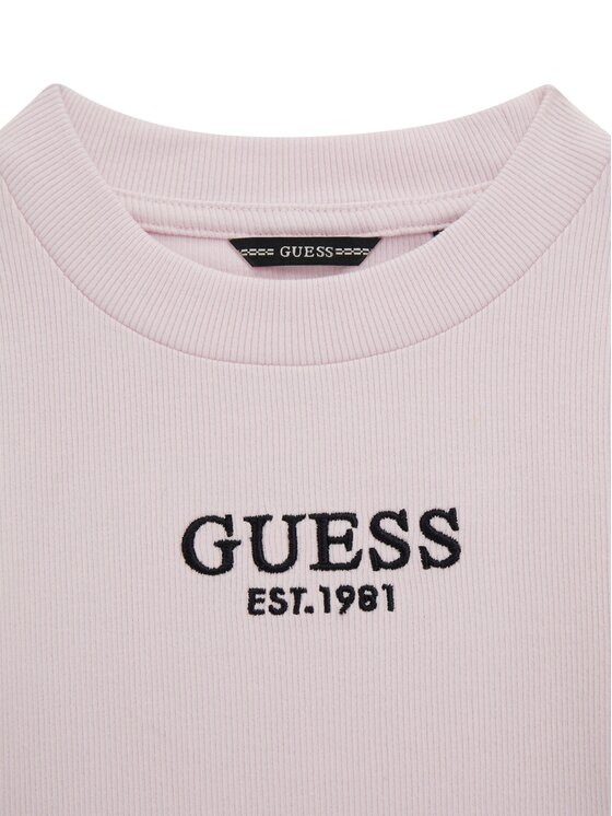 Guess Guess Μπλουζάκι J4YI49 KBZP4 Ροζ Regular Fit