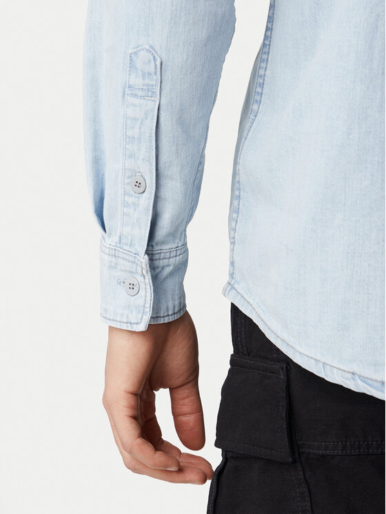 G-Star Raw G-Star Raw džínová košile D27083-D252 Světle modrá Regular Fit