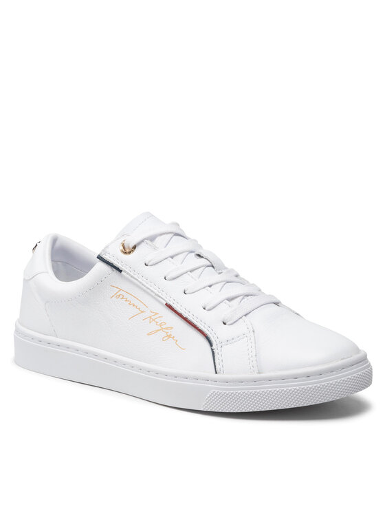 Tommy Hilfiger Tommy Hilfiger Сникърси Signature Sneaker FW0FW06322 Бял