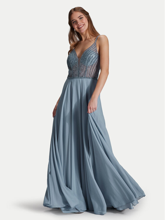 Hey Kyla Hey Kyla Abendkleid 5AI056HK Blau Regular Fit
