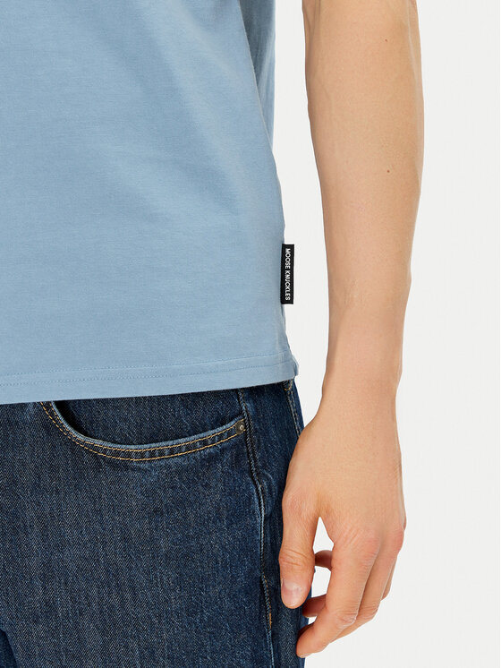 Moose Knuckles Moose Knuckles Tričko Duluth M15MT759 Modrá Regular Fit