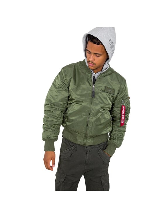 Alpha Industries Alpha Industries Kurtka bomber AI.183110-01-5XL Zielony Slim Fit