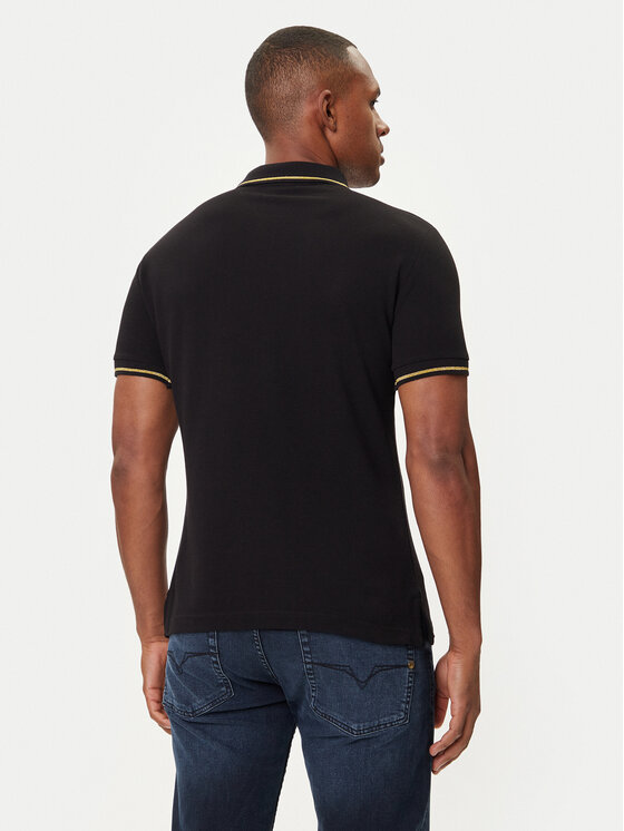 Versace Jeans Couture Versace Jeans Couture Polo 79GAGT08 CJ01T Czarny Regular Fit