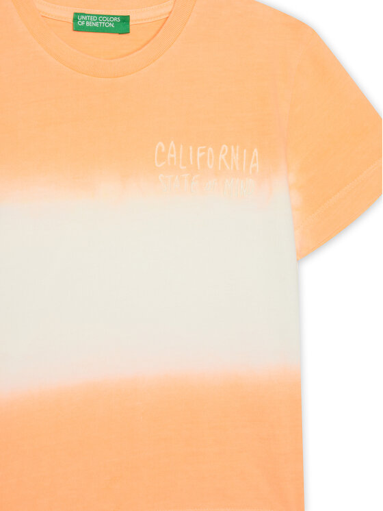United Colors Of Benetton United Colors Of Benetton T-shirt 3NPDG10J5 Narančasta Regular Fit