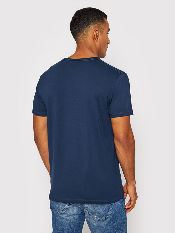Pepe Jeans Pepe Jeans Футболка Original Basic 3 N PM508212 Cиній Slim Fit