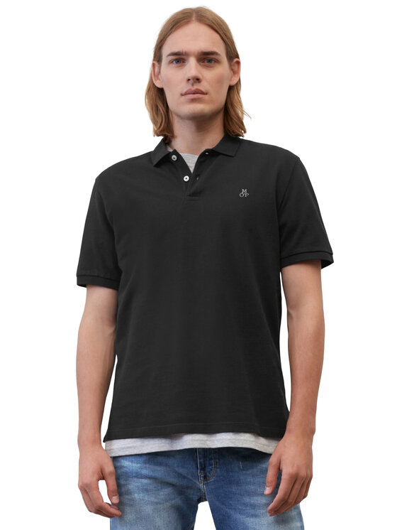 Męskie Polo Marc O'Polo, Rozmiar S, Czarne, B21223053092