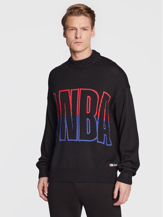 Boss Pulover NBA 50478500 Črna Relaxed Fit