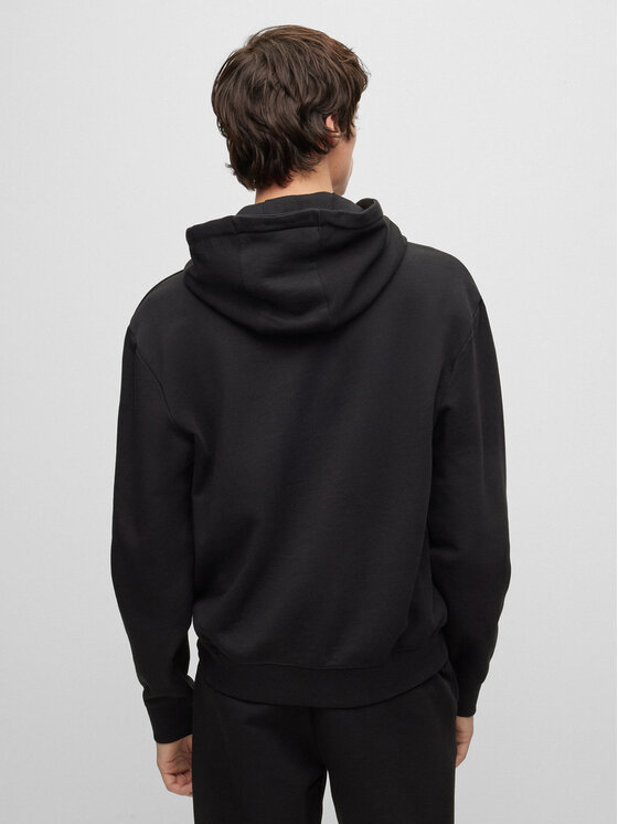HUGO Hugo Majica dugih rukava Dapo 50486478 Crna Relaxed Fit