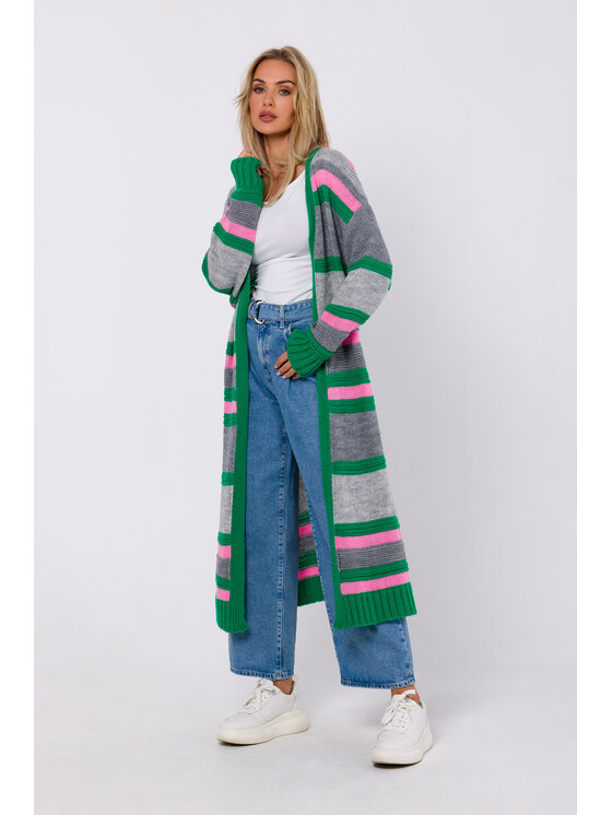 Made of Emotion Made of Emotion Cardigan M774 Verde Modern Fit