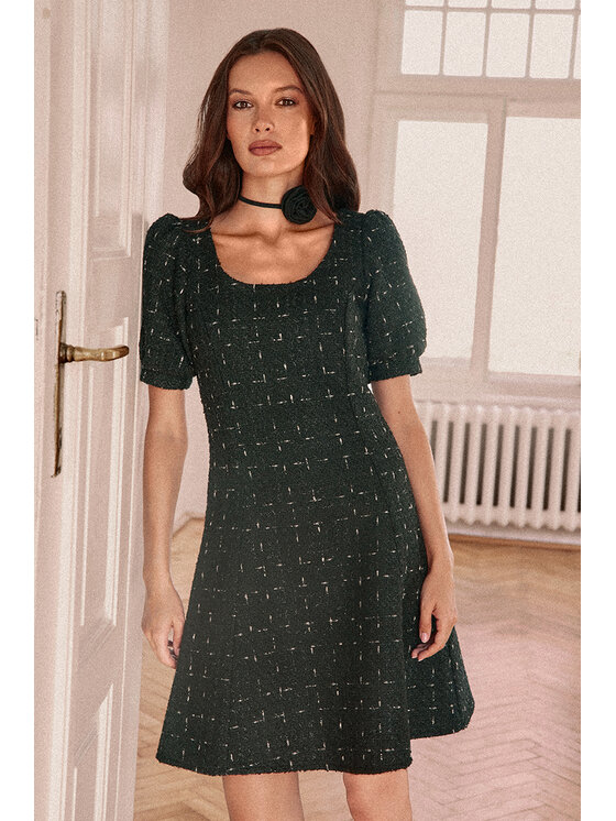 Manifiq&Co. manifiq_co_ Sukienka koktajlowa Wanda Czarny A-Line Fit