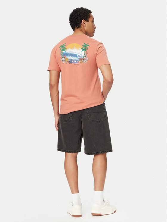 Quiksilver Quiksilver Marškinėliai EV Barrel Paradise EQYZT08285 Šviesiai rožinė Regular Fit