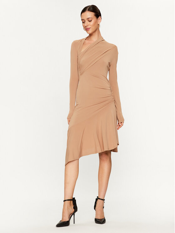 PINKO Pinko Abito da cocktail Babar 102488 A1BQ Beige Slim Fit