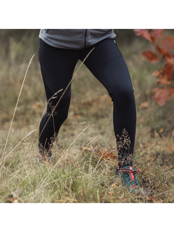 Alpinus Alpinus Legginsy Orta Czarny Regular Fit