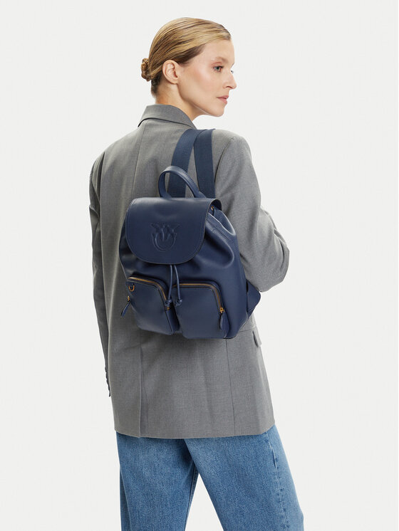 PINKO PINKO Batoh Carrie Backpack PE 25-26 PLTT 104351 A29Q Tmavomodrá