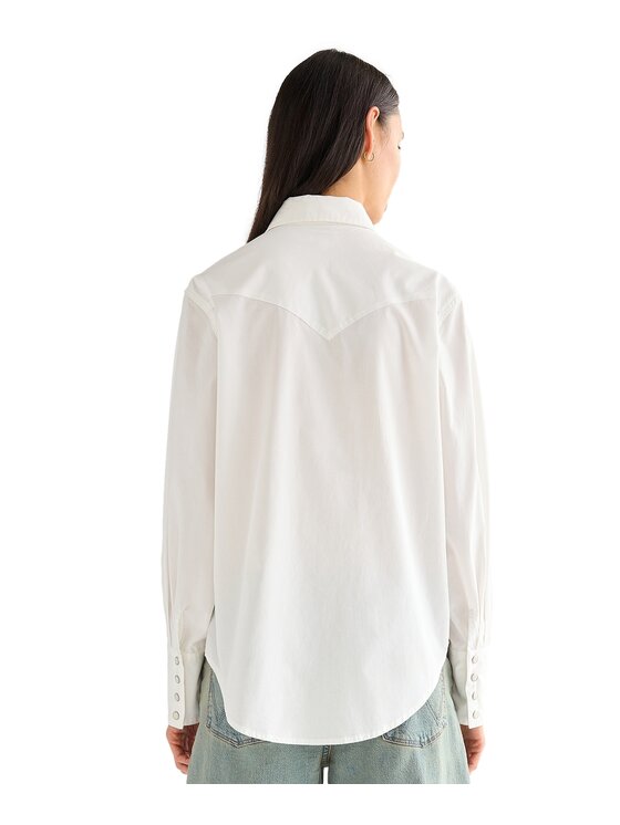 Wrangler Wrangler Koszula 112378112 Biały Regular Fit