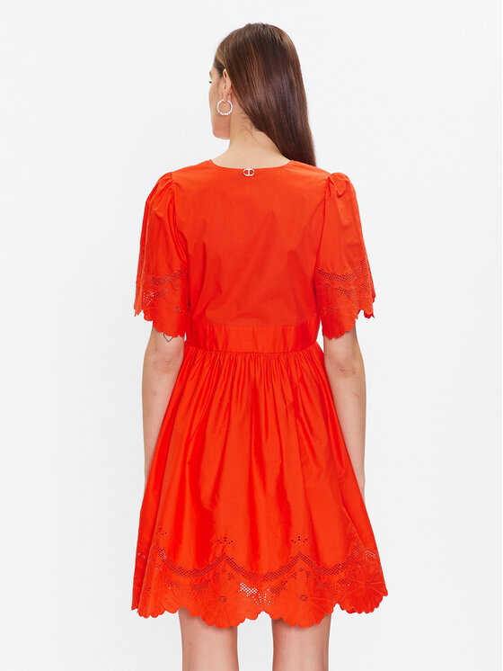 TWINSET TWINSET Sommerkleid 231TT2301 Orange Regular Fit