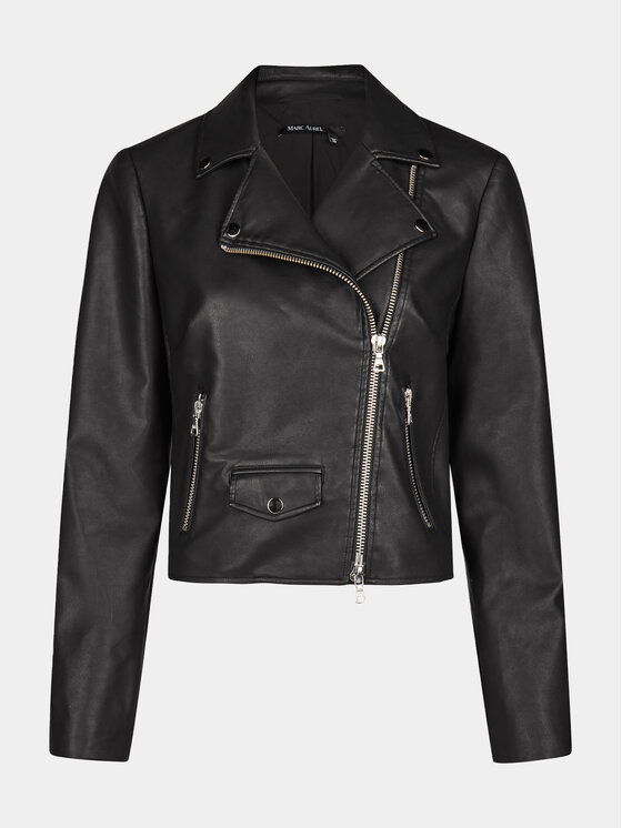 Marc Aurel Marc Aurel Bunda z imitace kůže 3810 2021 93263 Černá Slim Fit