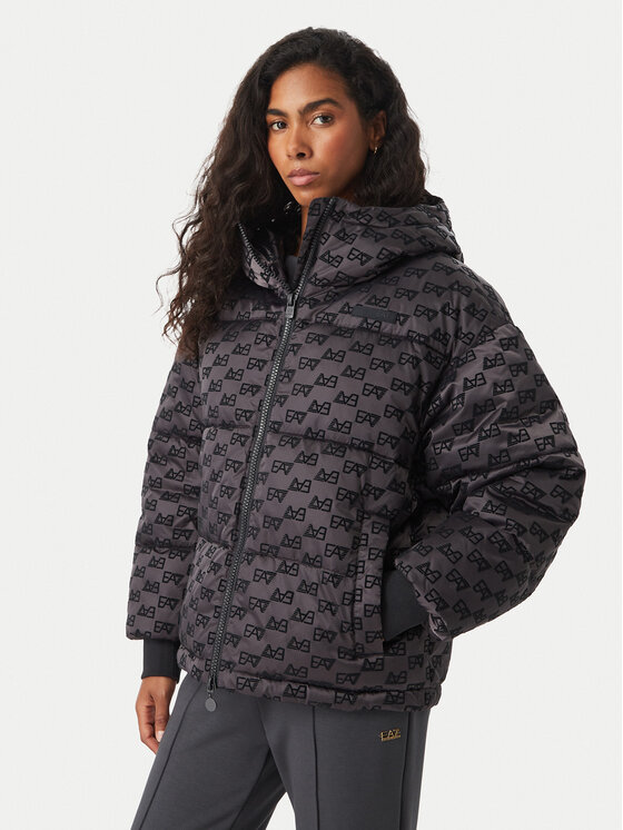 EA7 Emporio Armani Geacă de iarnă 7W001504 AF27530 F8033 Gri închis Relaxed Fit