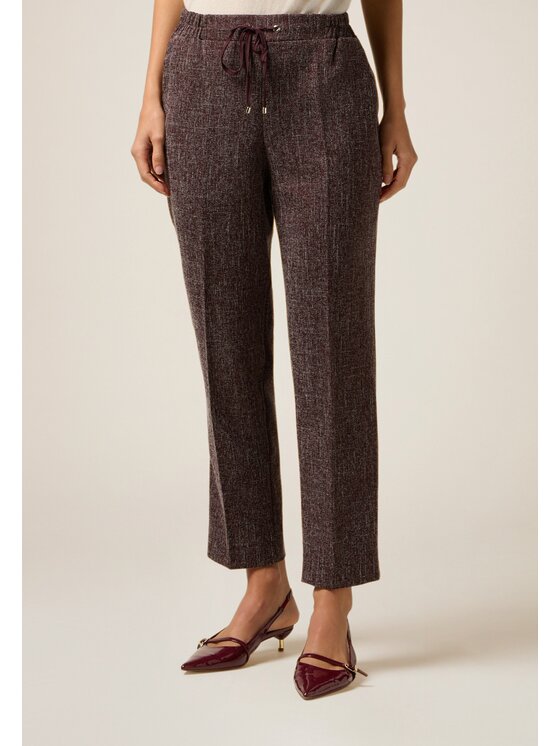 Oltre Oltre Pantaloni di tessuto P00IJ002423N036 Bordeaux Boy Fit