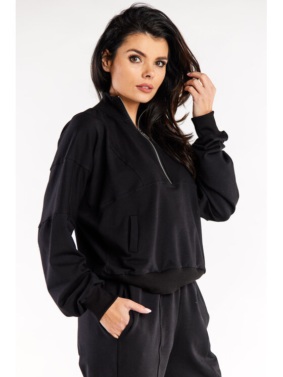 Infinite You Infinite You Felpa M316 Nero Basic Fit