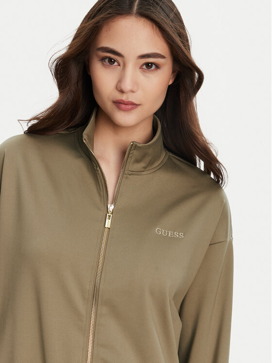 Guess Guess Bluză V5YL09 KCX42 Maro Regular Fit