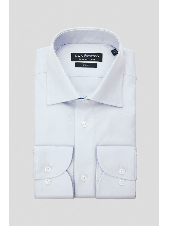 Lancerto Lancerto Koszula Aubrey KO073124000009 Szary Slim Fit