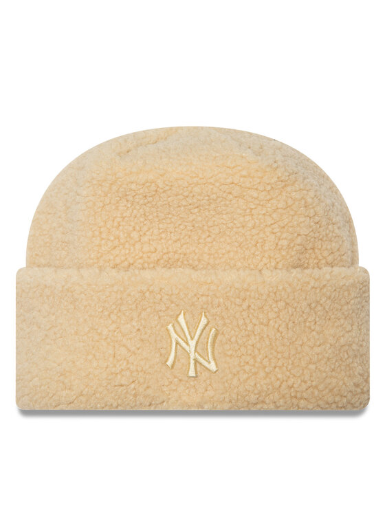 New Era Cepure Borg New York Yankees Cuff Knit Beanie 60580756 Bēšs