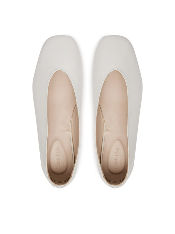 Calvin Klein Calvin Klein Ballerinas HW0HW02441 Écru