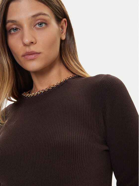 MICHAEL Michael Kors MICHAEL Michael Kors Sweter MF561CJ33D Brązowy Slim Fit