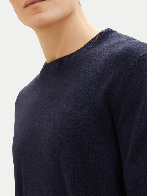 Tom Tailor Tom Tailor Sweter 1038426 Granatowy Regular Fit