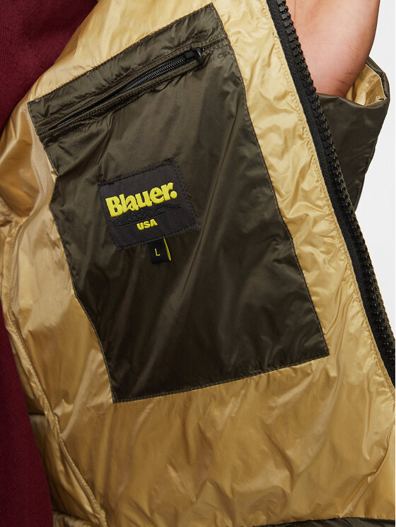 Blauer Blauer Daunenjacke 24WBLUC03024 Khakifarben Regular Fit