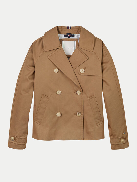 Tommy Hilfiger Tommy Hilfiger Prechodná bunda KG0KG08518 Hnedá Regular Fit