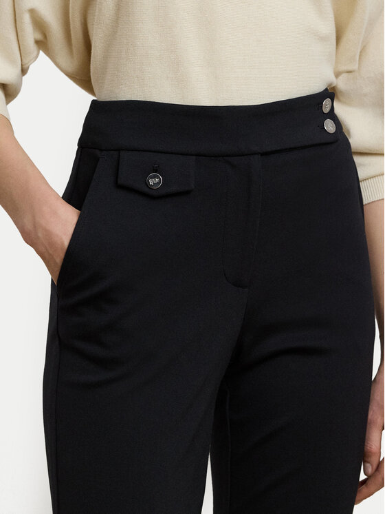 LAUREN RALPH LAUREN LAUREN RALPH LAUREN Auduma bikses 200980023001 Melns Straight Fit