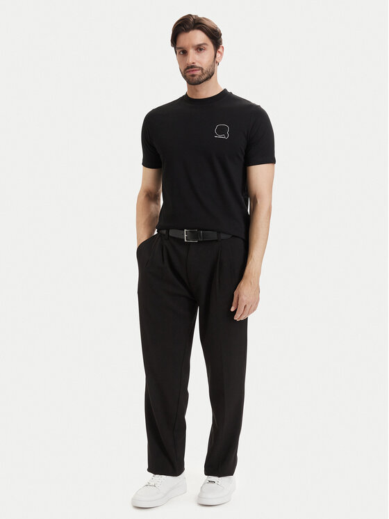 KARL LAGERFELD KARL LAGERFELD Póló 755026 563224 Fekete Regular Fit