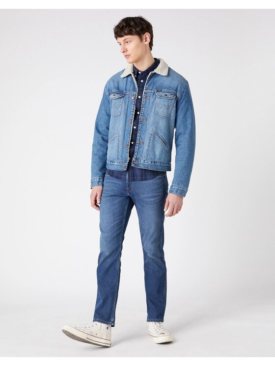 Wrangler Wrangler Camicia LS 1 PKT BUTTON DOWN Blu Regular Fit