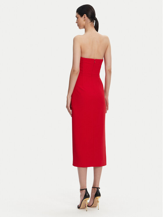 Elisabetta Franchi Elisabetta Franchi Rochie cocktail AB-769-51E2 Roșu Regular Fit